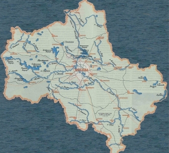 Карты глубин Московской области