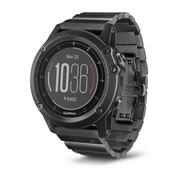 Спортивные часы Garmin Fenix 3 Sapphire с металлическим браслетом, HRM-Run