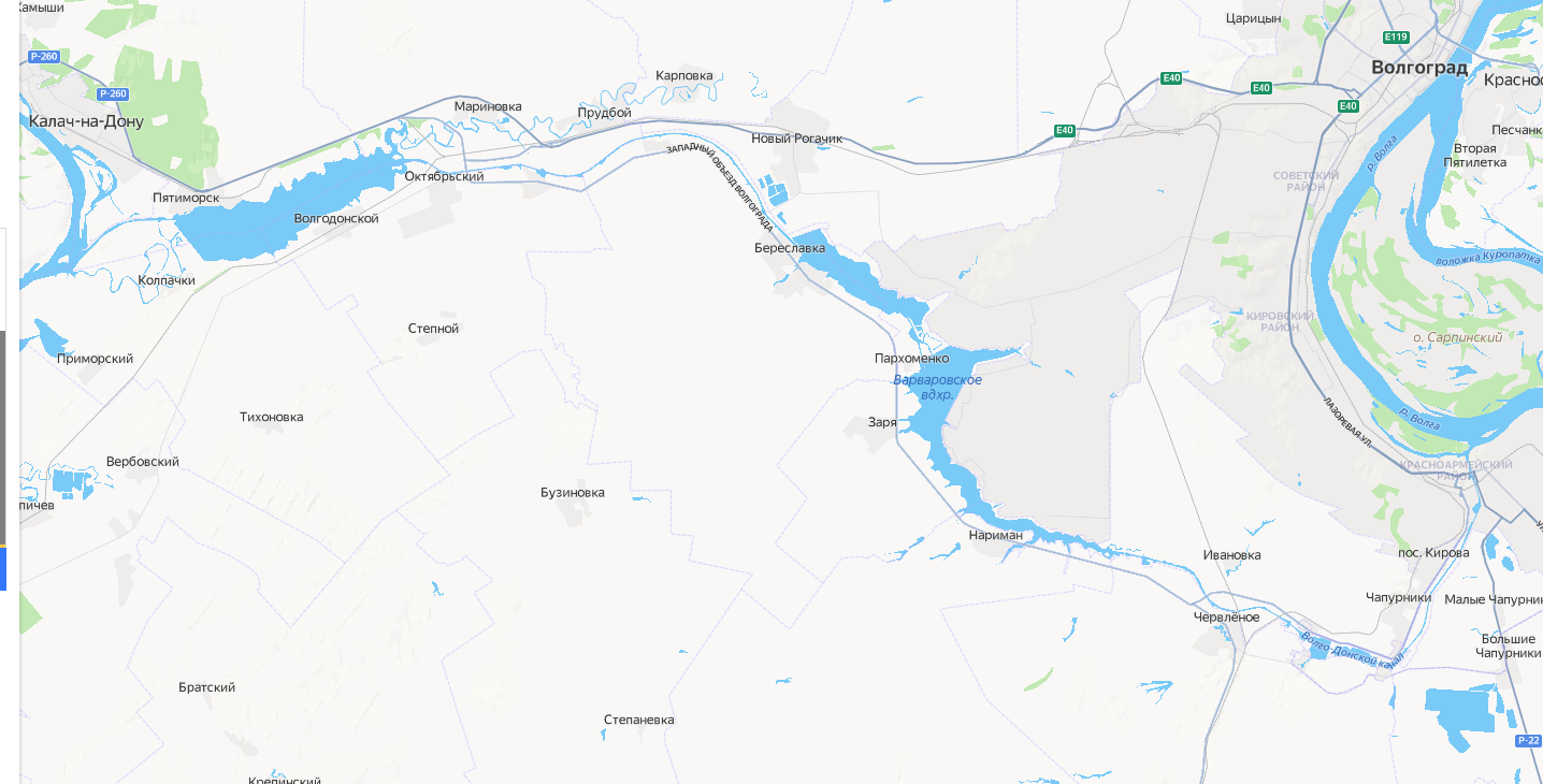 Карта глубин Волго-Донского канала с водохранилищами