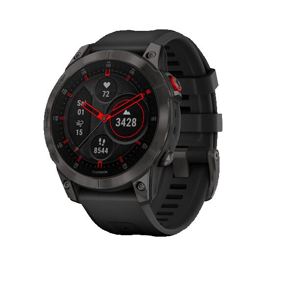 Смарт часы Garmin Epix Sapphire (Gen 2) титановые черные DLC с GPS  навигатором