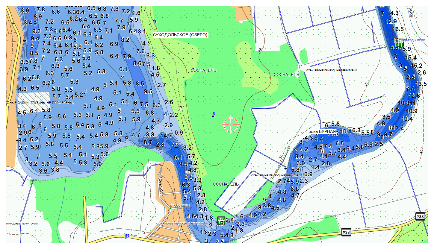 Карты глубин Ленинградской области и Санкт-Петербурга
